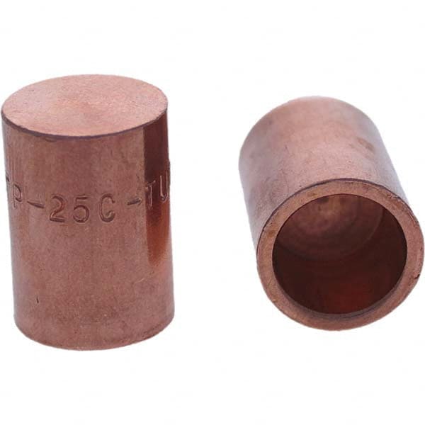 Tuffaloy - Spot Welder Tips For Use With: 5RW Cap Taper Electrode Holder Type: Female Cap C Nose (Flat) - Exact Industrial Supply