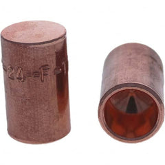 Tuffaloy - Spot Welder Tips For Use With: 4RW Cap Taper Electrode Holder Type: Female Cap F Nose (Radius) - Exact Industrial Supply