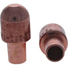Tuffaloy - Spot Welder Tips For Use With: 5RW Cap Taper Electrode Holder Type: Male Cap B Nose (Dome) - Exact Industrial Supply