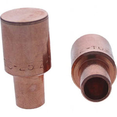 Tuffaloy - Spot Welder Tips For Use With: 5RW Cap Taper Electrode Holder Type: Male Cap C Nose (Flat) - Exact Industrial Supply