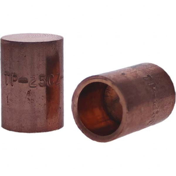 Tuffaloy - Spot Welder Tips For Use With: 5RW Cap Taper Electrode Holder Type: Female Cap C Nose (Flat) - Exact Industrial Supply