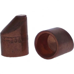 Tuffaloy - Spot Welder Tips For Use With: 5RW Cap Taper Electrode Holder Type: Female Cap D Nose (Offset) - Exact Industrial Supply