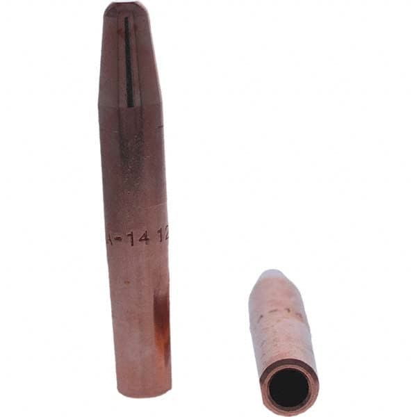 Tuffaloy - Spot Welder Tips For Use With: 4RW Electrode Holder Type: Straight Tip A Nose (Pointed) - Exact Industrial Supply