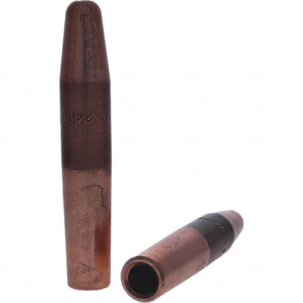 Tuffaloy - Spot Welder Tips For Use With: 4RW Electrode Holder Type: Straight Tip A Nose (Pointed) - Exact Industrial Supply