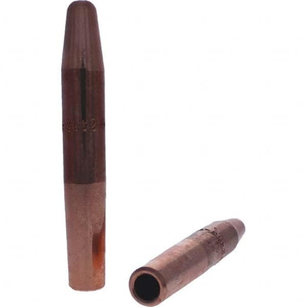 Tuffaloy - Spot Welder Tips For Use With: 4RW Electrode Holder Type: Straight Tip A Nose (Pointed) - Exact Industrial Supply