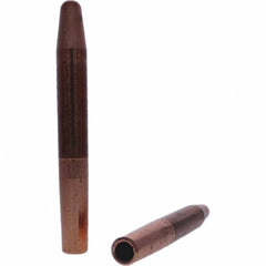 Tuffaloy - Spot Welder Tips For Use With: 4RW Electrode Holder Type: Straight Tip A Nose (Pointed) - Exact Industrial Supply