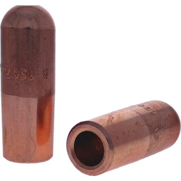 Tuffaloy - Spot Welder Tips For Use With: 5RW Electrode Holder Type: Straight Tip B Nose (Dome) - Exact Industrial Supply