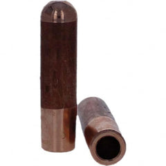 Tuffaloy - Spot Welder Tips For Use With: 5RW Electrode Holder Type: Straight Tip B Nose (Dome) - Exact Industrial Supply