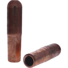 Tuffaloy - Spot Welder Tips For Use With: 6RW Electrode Holder Type: Straight Tip B Nose (Dome) - Exact Industrial Supply