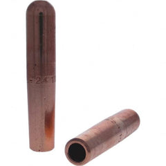 Tuffaloy - Spot Welder Tips For Use With: 6RW Electrode Holder Type: Straight Tip B Nose (Dome) - Exact Industrial Supply