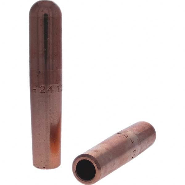 Tuffaloy - Spot Welder Tips For Use With: 4RW Electrode Holder Type: Straight Tip B Nose (Dome) - Exact Industrial Supply