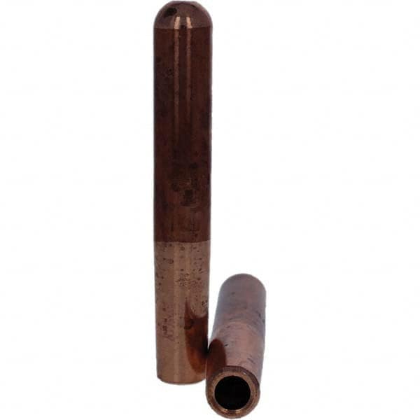 Tuffaloy - Spot Welder Tips For Use With: 4RW Electrode Holder Type: Straight Tip B Nose (Dome) - Exact Industrial Supply