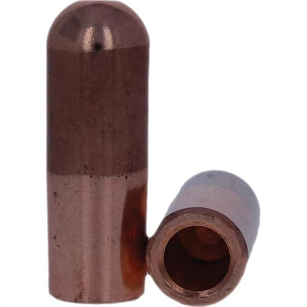 Tuffaloy - Spot Welder Tips For Use With: 5RW Electrode Holder Type: Straight Tip B Nose (Dome) - Exact Industrial Supply