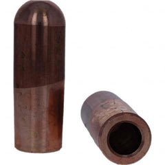 Tuffaloy - Spot Welder Tips For Use With: 7RW Electrode Holder Type: Straight Tip B Nose (Dome) - Exact Industrial Supply