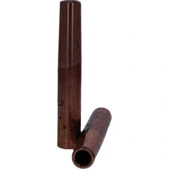 Tuffaloy - Spot Welder Tips For Use With: 4RW Electrode Holder Type: Straight Tip C Nose (Flat) - Exact Industrial Supply