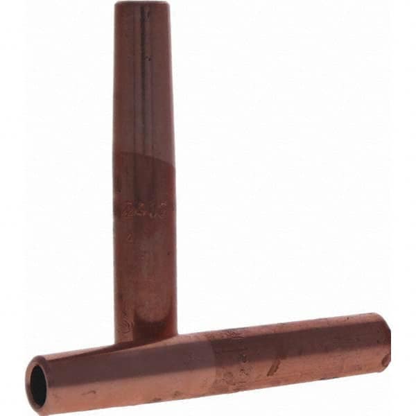 Tuffaloy - Spot Welder Tips For Use With: 4RW Electrode Holder Type: Straight Tip C Nose (Flat) - Exact Industrial Supply