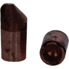 Tuffaloy - Spot Welder Tips For Use With: 5RW Electrode Holder Type: Straight Tip D Nose (Offset) - Exact Industrial Supply