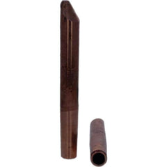 Tuffaloy - Spot Welder Tips For Use With: 4RW Electrode Holder Type: Straight Tip D Nose (Offset) - Exact Industrial Supply