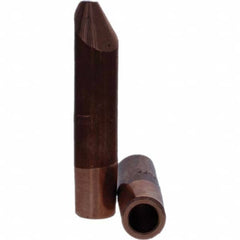 Tuffaloy - Spot Welder Tips For Use With: 5RW Electrode Holder Type: Straight Tip D Nose (Offset) - Exact Industrial Supply