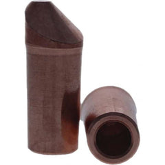 Tuffaloy - Spot Welder Tips For Use With: 4RW Electrode Holder Type: Straight Tip D Nose (Offset) - Exact Industrial Supply