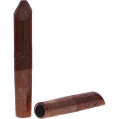 Tuffaloy - Spot Welder Tips For Use With: 4RW Electrode Holder Type: Straight Tip D Nose (Offset) - Exact Industrial Supply