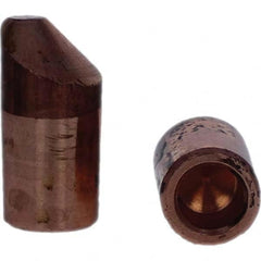 Tuffaloy - Spot Welder Tips For Use With: 5RW Electrode Holder Type: Straight Tip D Nose (Offset) - Exact Industrial Supply