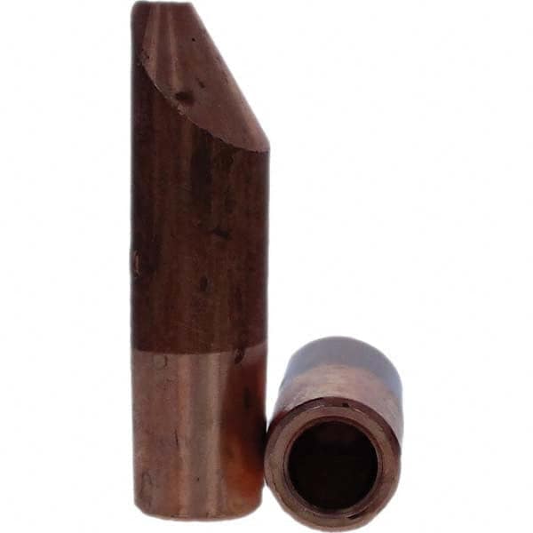 Tuffaloy - Spot Welder Tips For Use With: 5RW Electrode Holder Type: Straight Tip D Nose (Offset) - Exact Industrial Supply