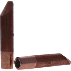 Tuffaloy - Spot Welder Tips For Use With: 5RW Electrode Holder Type: Straight Tip D Nose (Offset) - Exact Industrial Supply