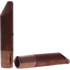 Tuffaloy - Spot Welder Tips For Use With: 7RW Electrode Holder Type: Straight Tip D Nose (Offset) - Exact Industrial Supply