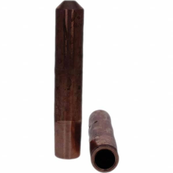 Tuffaloy - Spot Welder Tips For Use With: 4RW Electrode Holder Type: Straight Tip E Nose (Truncated) - Exact Industrial Supply