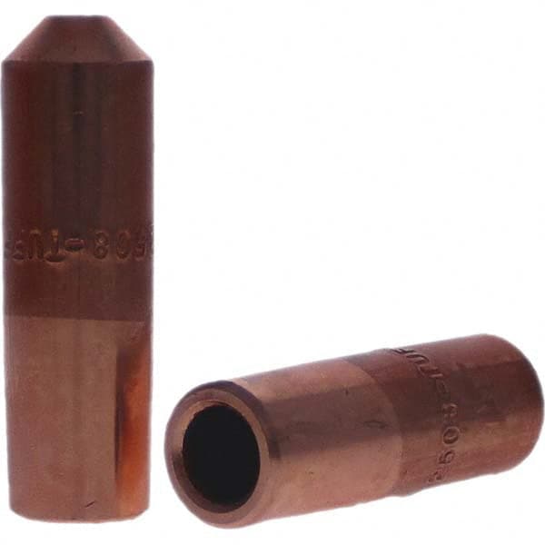 Tuffaloy - Spot Welder Tips For Use With: 6RW Electrode Holder Type: Straight Tip E Nose (Truncated) - Exact Industrial Supply