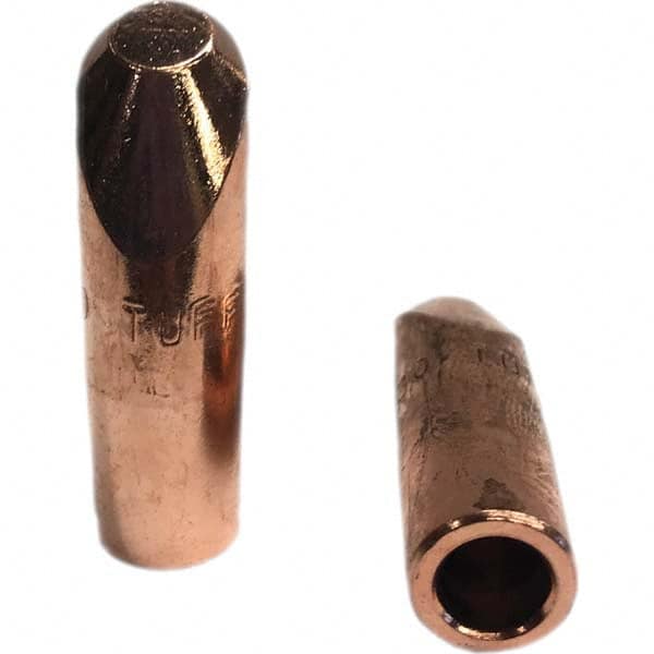 Tuffaloy - Spot Welder Tips For Use With: 5RW Electrode Holder Type: Straight Tip H Nose (Angled Offset) - Exact Industrial Supply