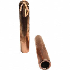 Tuffaloy - Spot Welder Tips For Use With: 5RW Electrode Holder Type: Straight Tip H Nose (Angled Offset) - Exact Industrial Supply