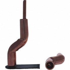 Tuffaloy - Spot Welder Tips For Use With: 4RW Electrode Holder Type: Bent Shank for 4RW Male Cap - Exact Industrial Supply