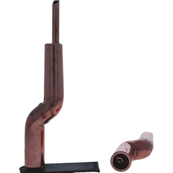 Tuffaloy - Spot Welder Tips For Use With: 4RW Electrode Holder Type: Bent Shank for 4RW Male Cap - Exact Industrial Supply