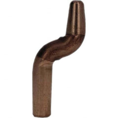 Tuffaloy - Spot Welder Tips For Use With: 4RW Electrode Holder Type: Double Bend Tip A Nose (Pointed) - Exact Industrial Supply