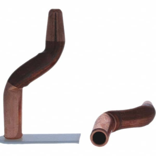 Tuffaloy - Spot Welder Tips For Use With: 4RW Electrode Holder Type: Double Bend Tip A Nose (Pointed) - Exact Industrial Supply