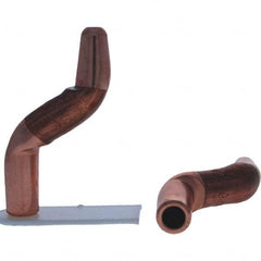 Tuffaloy - Spot Welder Tips For Use With: 4RW Electrode Holder Type: Double Bend Tip A Nose (Pointed) - Exact Industrial Supply