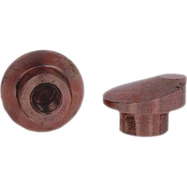 Tuffaloy - Spot Welder Tips For Use With: Socket Or Paddle Type Holder Type: Socket Tip D Nose (Offset) - Exact Industrial Supply