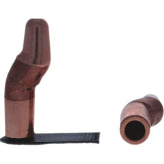 Tuffaloy - Spot Welder Tips For Use With: 4RW Electrode Holder Type: Double Bend Tip A Nose (Pointed) - Exact Industrial Supply