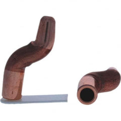 Tuffaloy - Spot Welder Tips For Use With: 5RW Electrode Holder Type: Double Bend Tip A Nose (Pointed) - Exact Industrial Supply