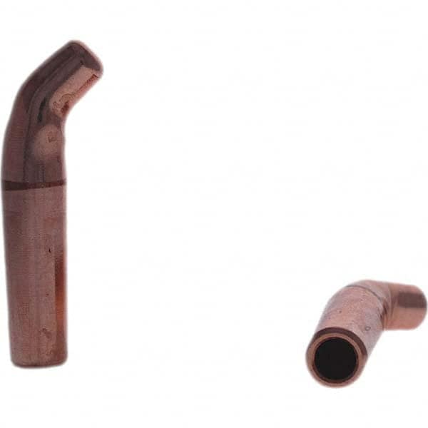 Tuffaloy - Spot Welder Tips For Use With: 4RW Electrode Holder Type: Single Bend Tip A Nose (Pointed) - Exact Industrial Supply