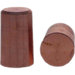 Tuffaloy - Spot Welder Tips For Use With: 4RW Electrode Holder Type: Paddle Tip C Nose (Flat) - Exact Industrial Supply