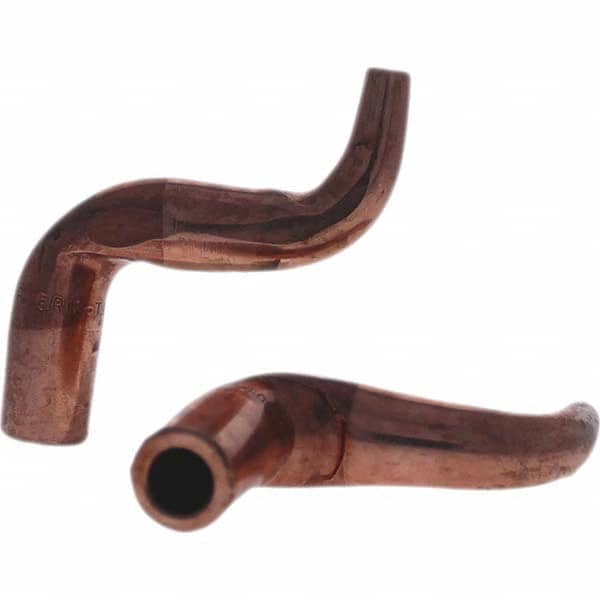 Spot Welder Tips; Tip Type: Misc Double Bend Tip C Nose (Flat); Material: RWMA Class 2 - C18200; Type: Misc Double Bend Tip C Nose (Flat)