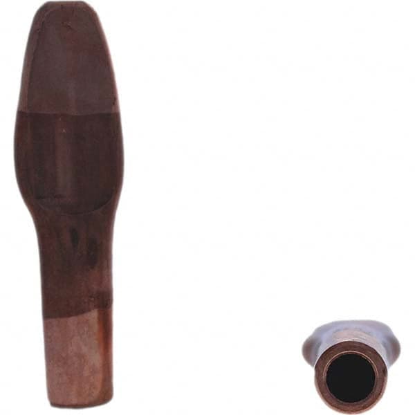 Tuffaloy - Spot Welder Tips For Use With: 5RW Electrode Holder Type: Misc Straight Tip Spade Nose - Exact Industrial Supply