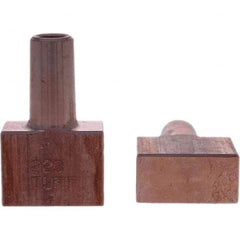 Tuffaloy - Spot Welder Tips For Use With: 5RW Electrode Holder Type: Backup Electrode Rectangular Face - Exact Industrial Supply