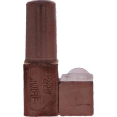 Tuffaloy - Spot Welder Tips For Use With: 5RW Electrode Holder Type: Backup Electrode Rectangular Face - Exact Industrial Supply