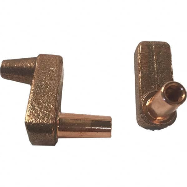 Tuffaloy - Spot Welder Tips For Use With: 4RW Electrode Holder Type: Misc Double Bend Tip E Nose (Truncated) - Exact Industrial Supply