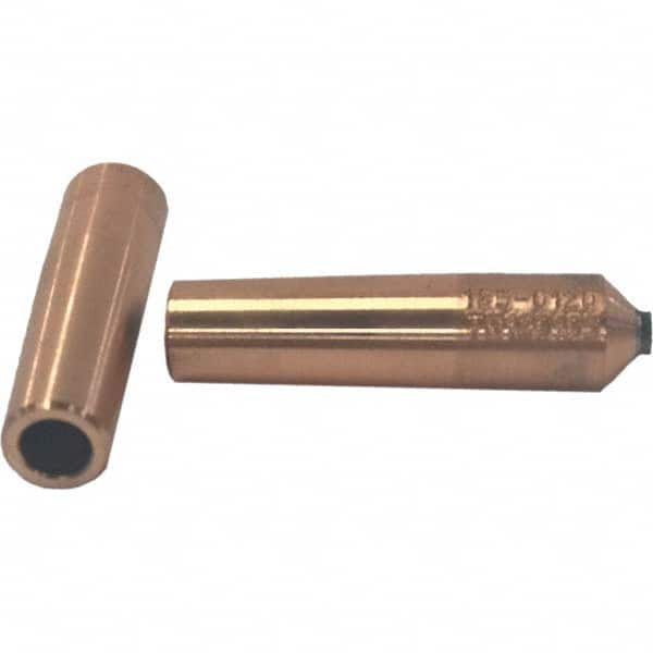 Tuffaloy - Spot Welder Tips For Use With: 4RW Electrode Holder Type: Refactory Straight Tip A Nose (Pointed) - Exact Industrial Supply