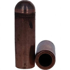 Tuffaloy - Spot Welder Tips For Use With: 5RW Electrode Holder Type: Refactory Straight Tip B Nose (Dome) - Exact Industrial Supply